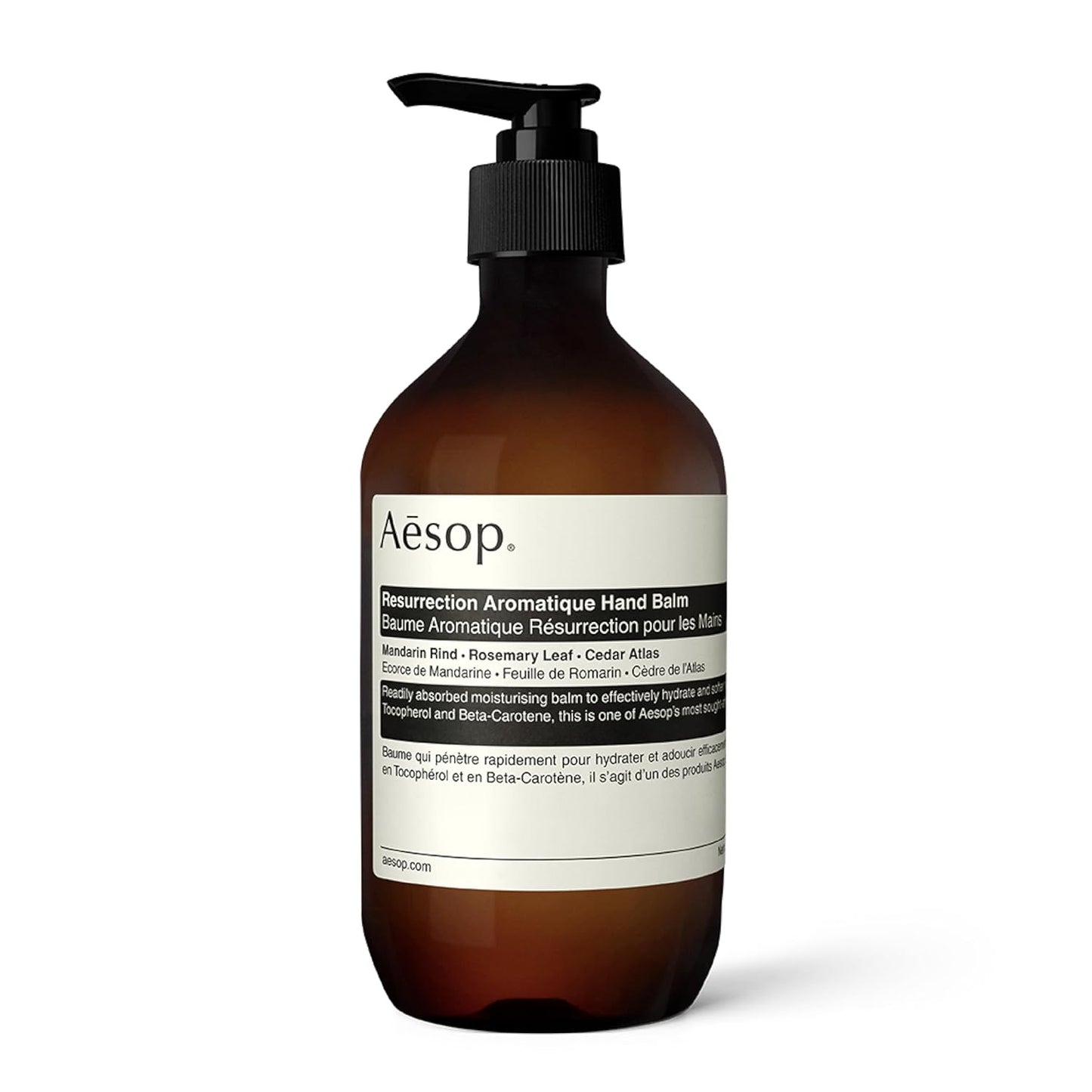 Aesop Resurrection Aromatique Hand Balm | Rich, Moisturizing Balm for Hands and Cuticles | Fragrant Botanicals and Skin-Softening Emollients | 16.9 oz