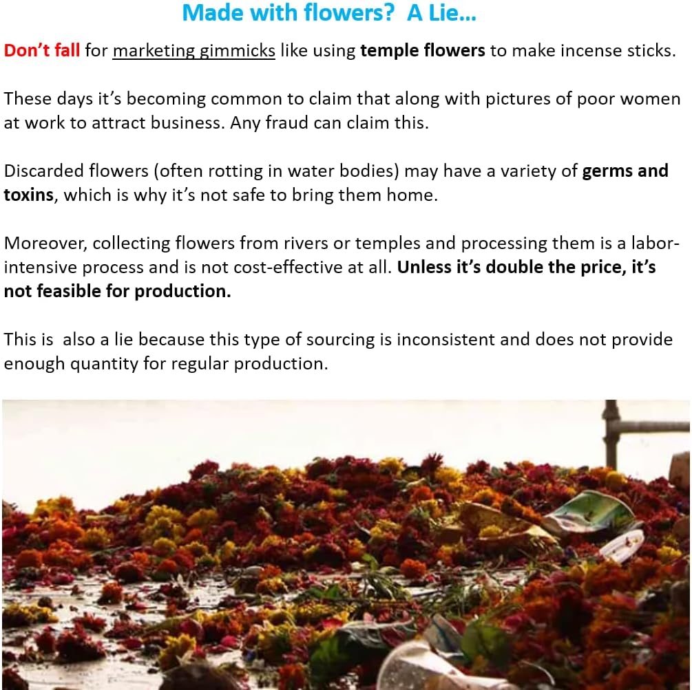 Lavender Incense Sticks - Traditional Handcrafted Masala Incense - 40 to 50 Sticks Approx.