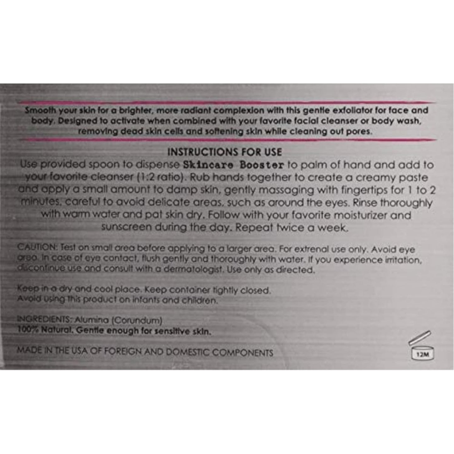 NeedCrystals Microdermabrasion Crystals, DIY Face Scrub. Natural Facial Exfoliator for Dull or Dry Skin Improves Scars, Blackheads, Pore Size, Wrinkles, Blemishes & Skin Texture. 1 lb