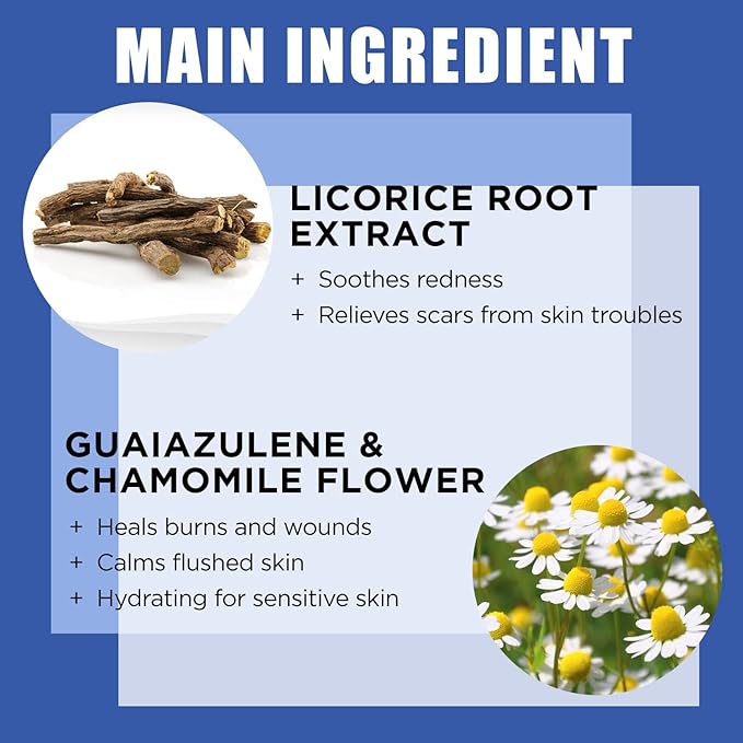 It'S SKIN LI Calming Skincare Set - Soothing Toner Pads, Ampoule Serum, Moisture Cream – Redness & Acne Relief with Licorice Extract & Guaiazulene – for Clear Skin