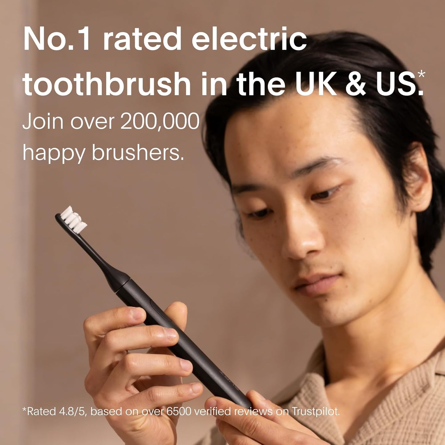 SURI 1.0 Sonic Electric Toothbrush | 40+Day Battery | Designed in California | Sustainable Electric Toothbrush for Adults | Travel Toothbrushes | Tooth Brush | Black
