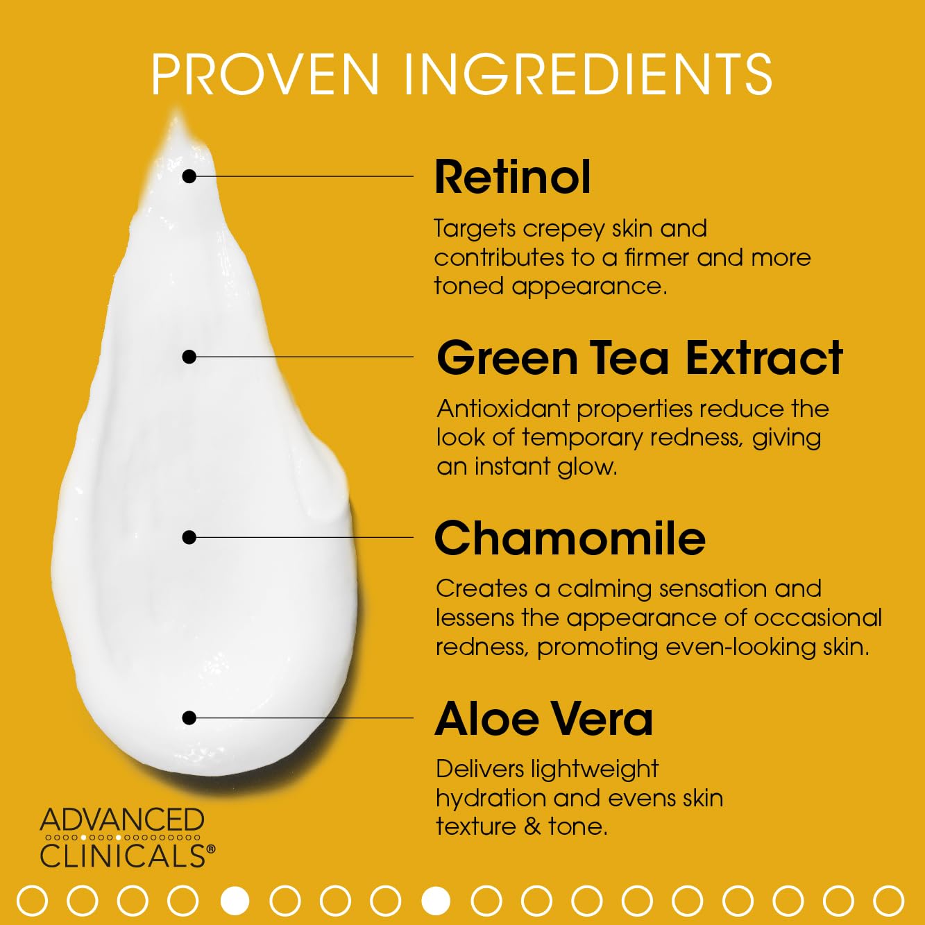 Advanced Clinicals Retinol Cream Face Moisturizer | Crepey Skin Care Treatment | Fragrance Free Body Lotion Targets Look Of Crepe Skin, Wrinkles, & Sagging Skin, 16 Oz (2-Pack)