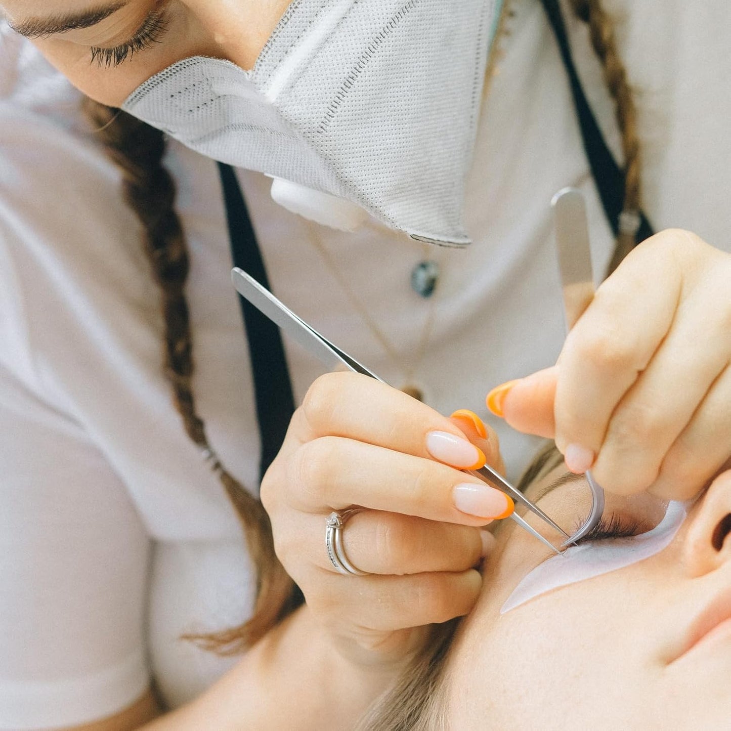 50 Pairs Under Eye Patches, Isolation Eyelash Extension Pads, Under Eye Gel Pads for Pro Salon and Individual, DIY Lashes Extension Supplies (Purple)