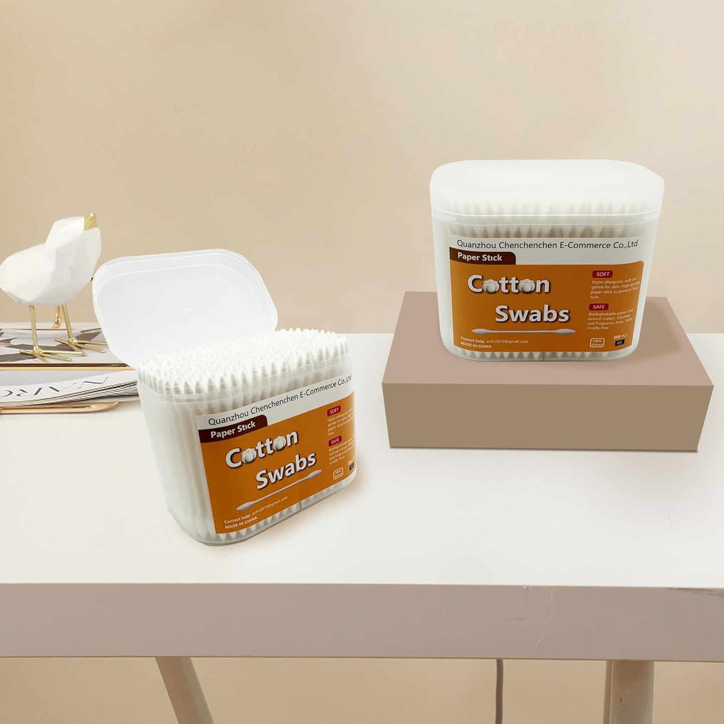 Precision Tip Cotton Swabs/Double Pointed Cotton Buds for Makeup 300pcs