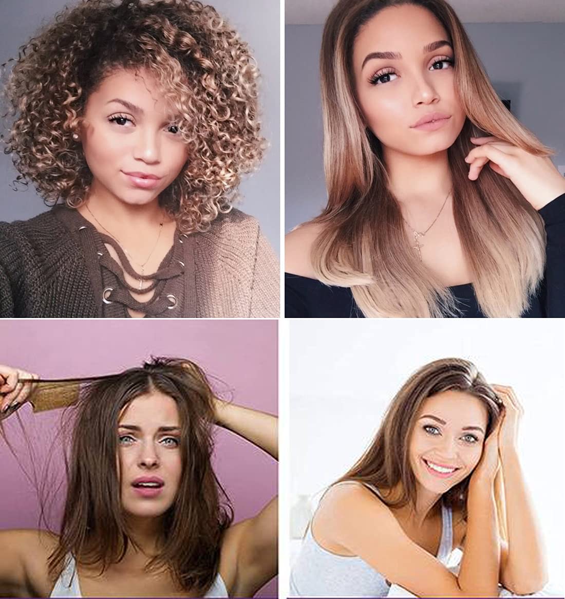 KERATIN RESEARCH Brazilian Keratin Hair Treatment Straightening Complex Blowout LONG Lasting Organic Natural Results with Argan Oil Keratina Brasilera (10oz+4)