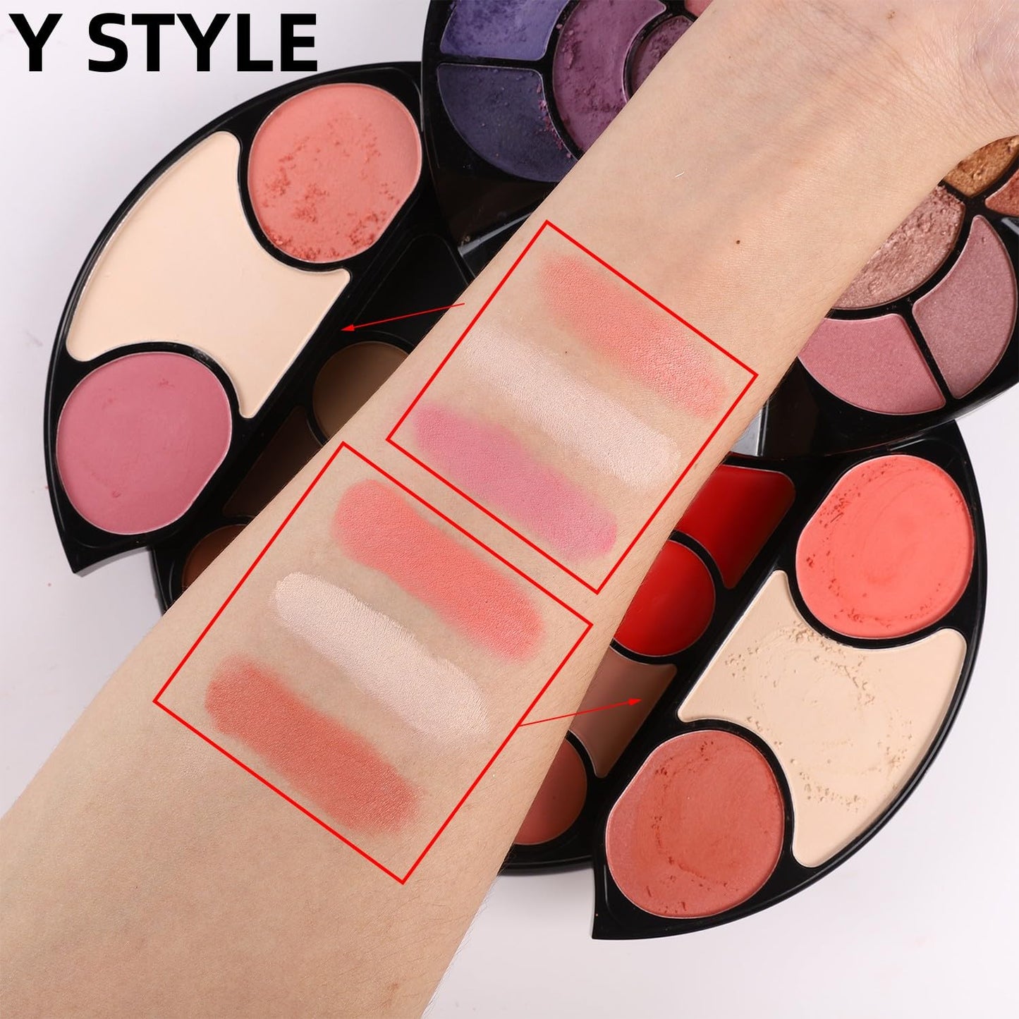 57 Colors Makeup Set (Type Y) for Valentines Day Gifts, Professional Makeup Kit for Women Full Kit, High Pigmented Eyeshadow Palette for Beginners, Make up Gifts for Girls and Teens