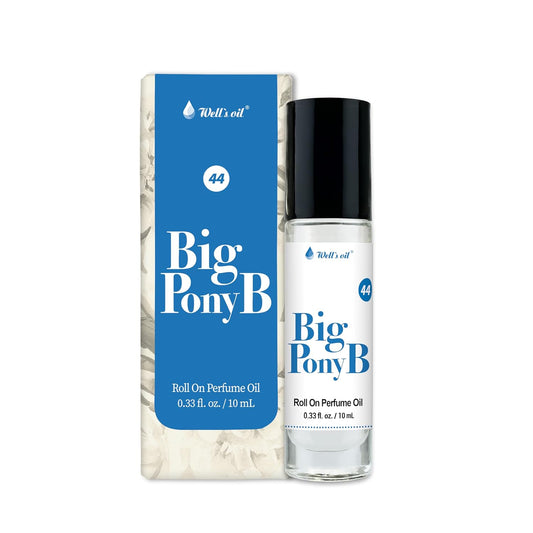 Well's Oil Roll-On Perfume Oil (Big Pony B) | Lime & Grapefruit Notes | Long-Lasting | Paraben-Free | 0.33 Fl Oz / 10 ml