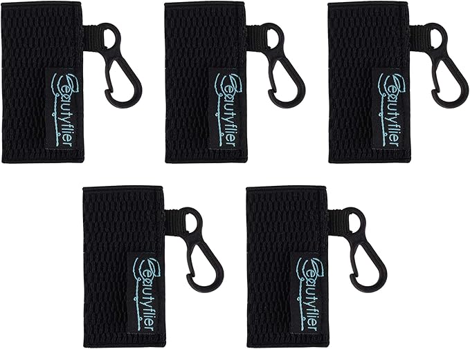 Beautyflier Cute Elastic Lip Balm Holder Keychain, Lipstick Sleeve Chapstick Sleeve Holder for Burts Bees Chapstick