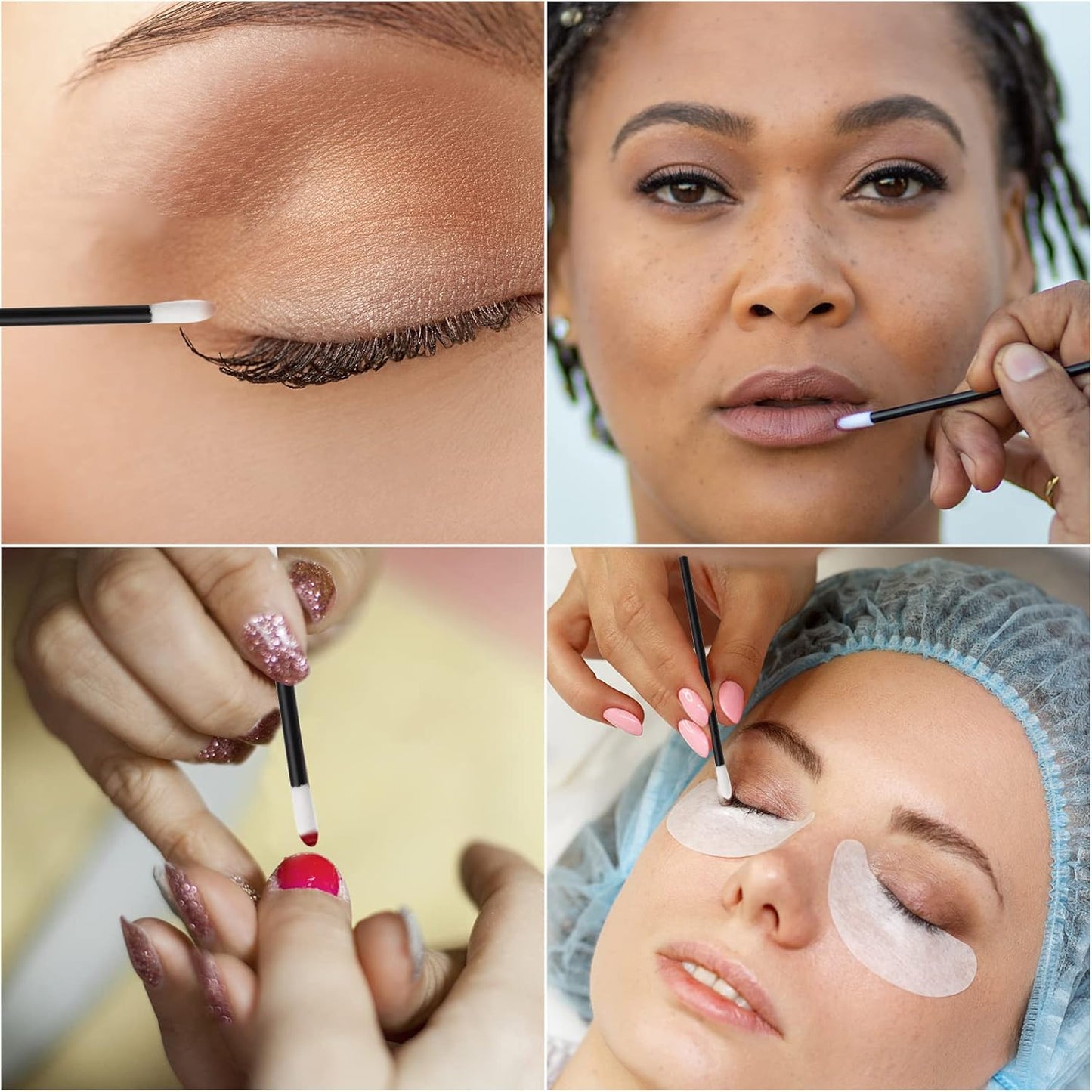 700 Piece Disposable Lip Wands - Lip Brushes, Lipstick & Gloss Applicators - Lint Free Makeup Applicator Brush Beauty Tool