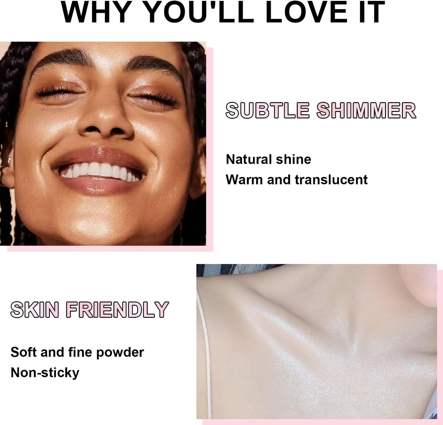 Hair and Body Glitter Spray, Holographic Glitter Highlighter Powder, Face Body Clothes Shiny Glitter, Loose Shimmer Hairspray Festival Rave Prom Accessories (Silver)