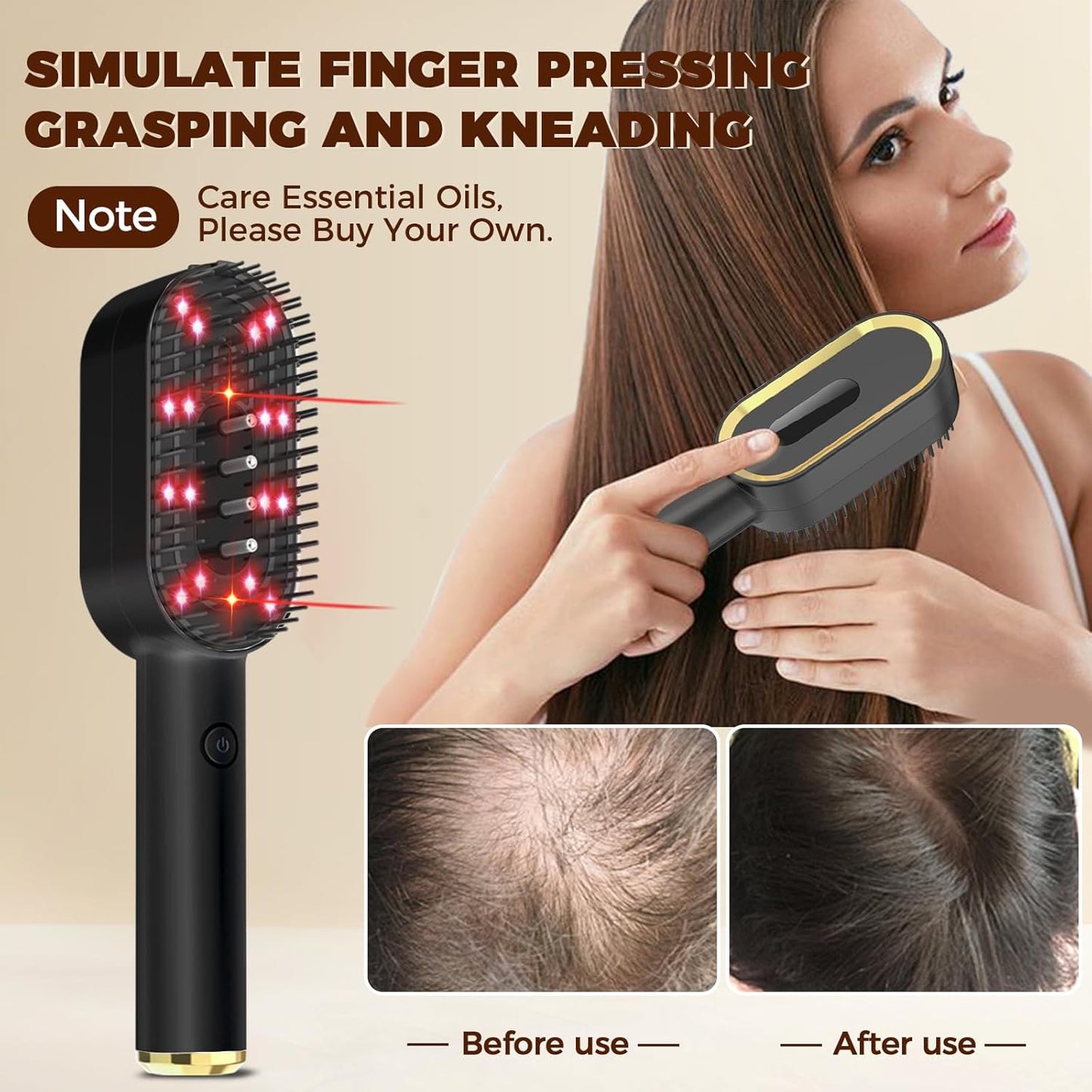 Laser Therapy Hair Growth Comb - Handheld Growth Comb, Promote Growth
