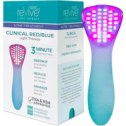 reVive Light Therapy Clinical Acne Treatment for Face, Blue Light Therapy Device