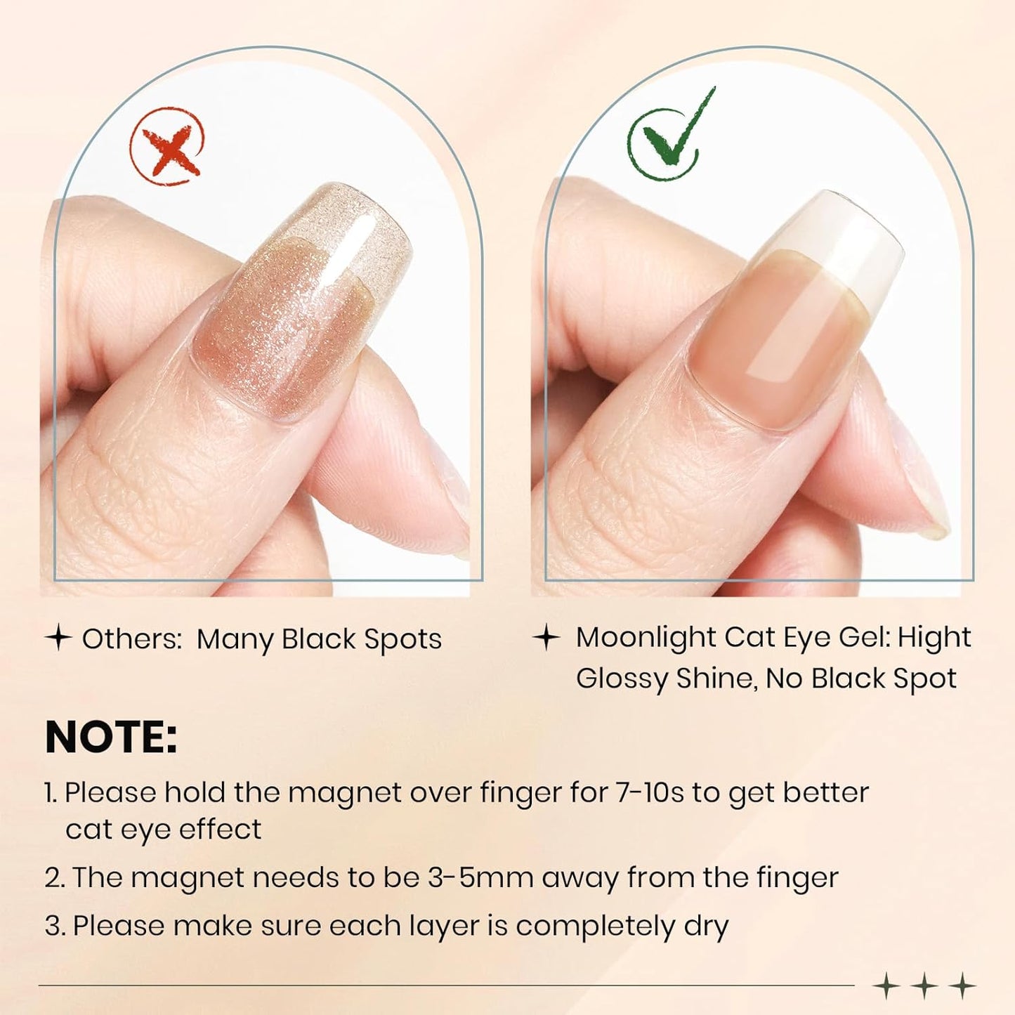 Moonlight Cat Eye Gel Nail Polish 10ml Silk Magnetic Nail Polish Glass Cateye Gel Polish with Magnetic Stick Soak Off UV LED Nail Lamp Nail Art Manicure Salon Home DIY 002, Milky Coffee