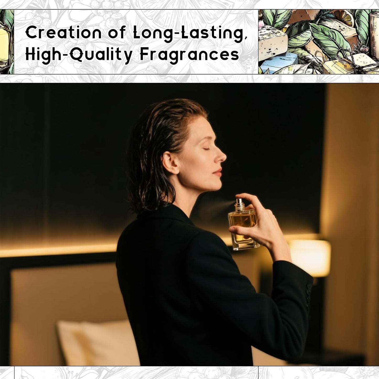 HIQILI White Tea Fragrance Oil for Essential Oil Diffuser, DIY Candle & Soap Making, Blend to Perfume & Air Freshener Spray - 1 Fl Oz