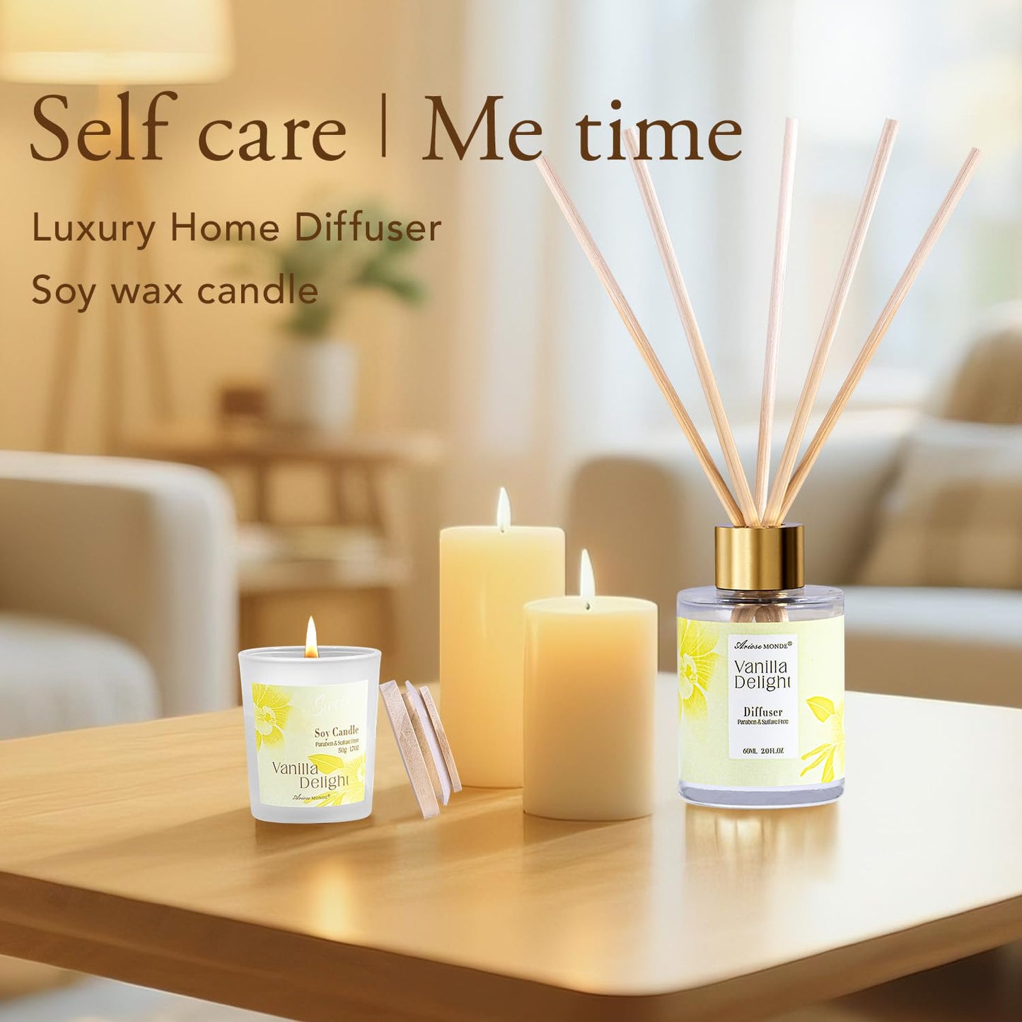 Spa Gifts for Women, 15Pcs Vanilla Rose Women Spa Gift Baskets w/Body Mist, Diffuser, Bath Bomb. Relaxing Bath Sets, Mothers Day Gifts for Mom, Unique Birthday Gift Basket