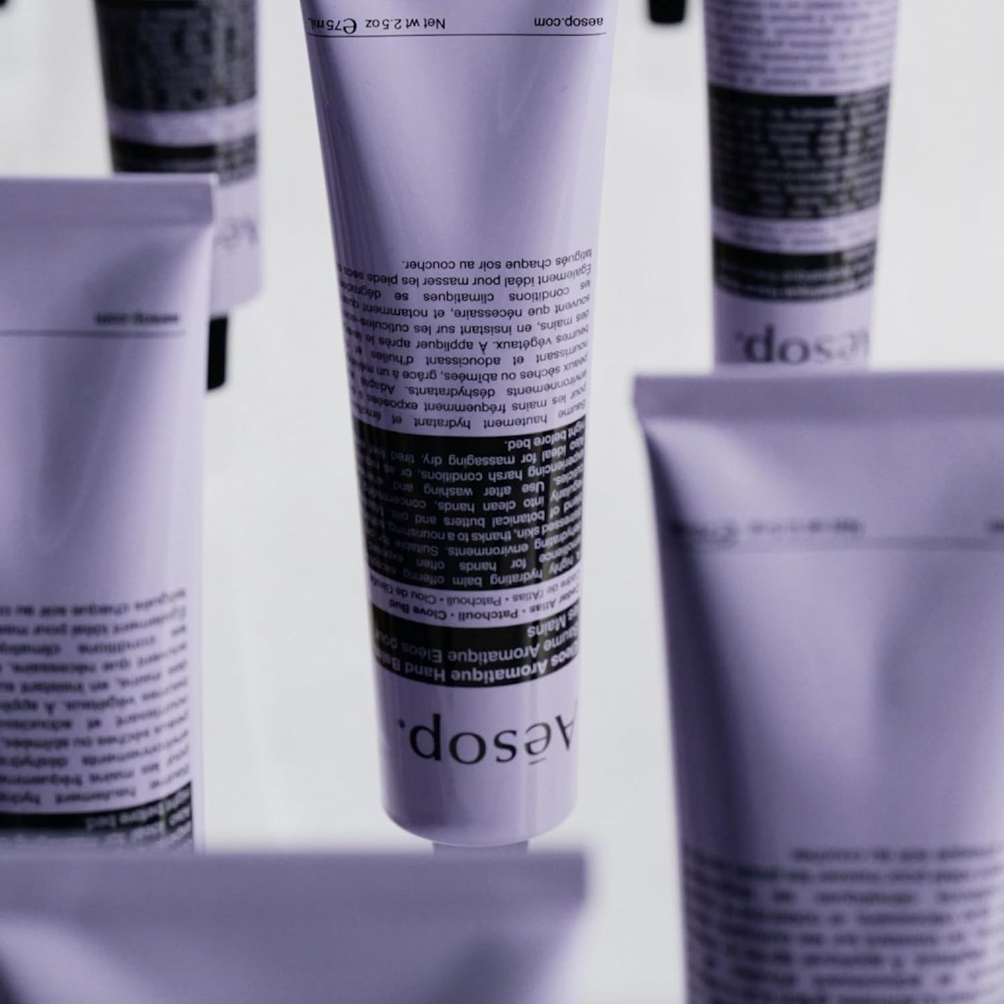 Aesop Eleos Aromatique Travel Size Hand Balm | Shea Butter and Coconut Oil to Nourish Dry, Cracked Hands | Lotion Made with Skin-Calming Essential Oils | 2.4 oz / 75 mL