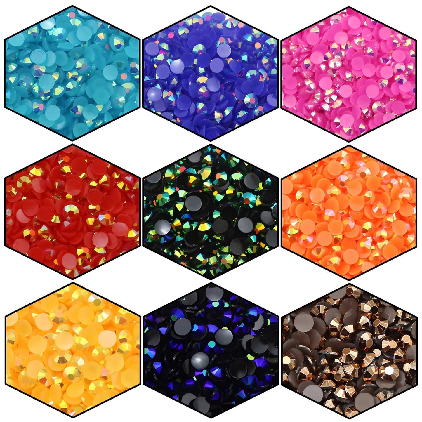 2250 Pcs SS16 4mm AB Flatback Rhinestones for Nails Art Crafts Glitter Round Shine Gems Crystals DIY Clothes Shoes （Purple AB）