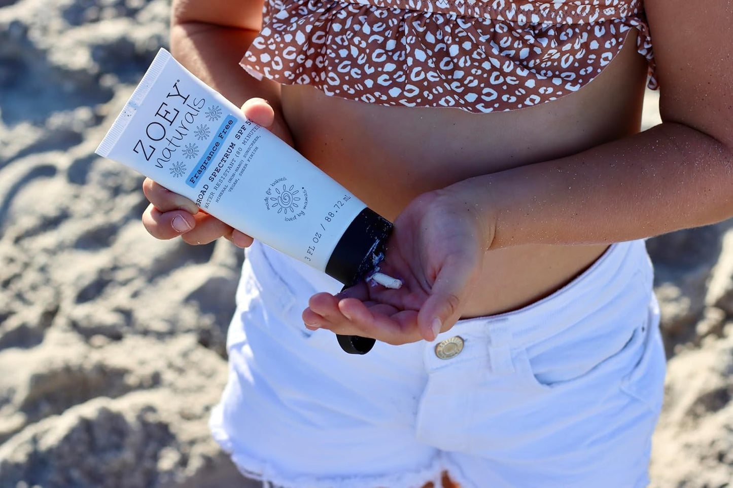 Zoey Naturals SPF 50+ Sunscreen for Babies & Children - Water-Resistant, Reef-Safe, Non-Nano Zinc Oxide, for Sensitive Skin & Kids, Made in USA