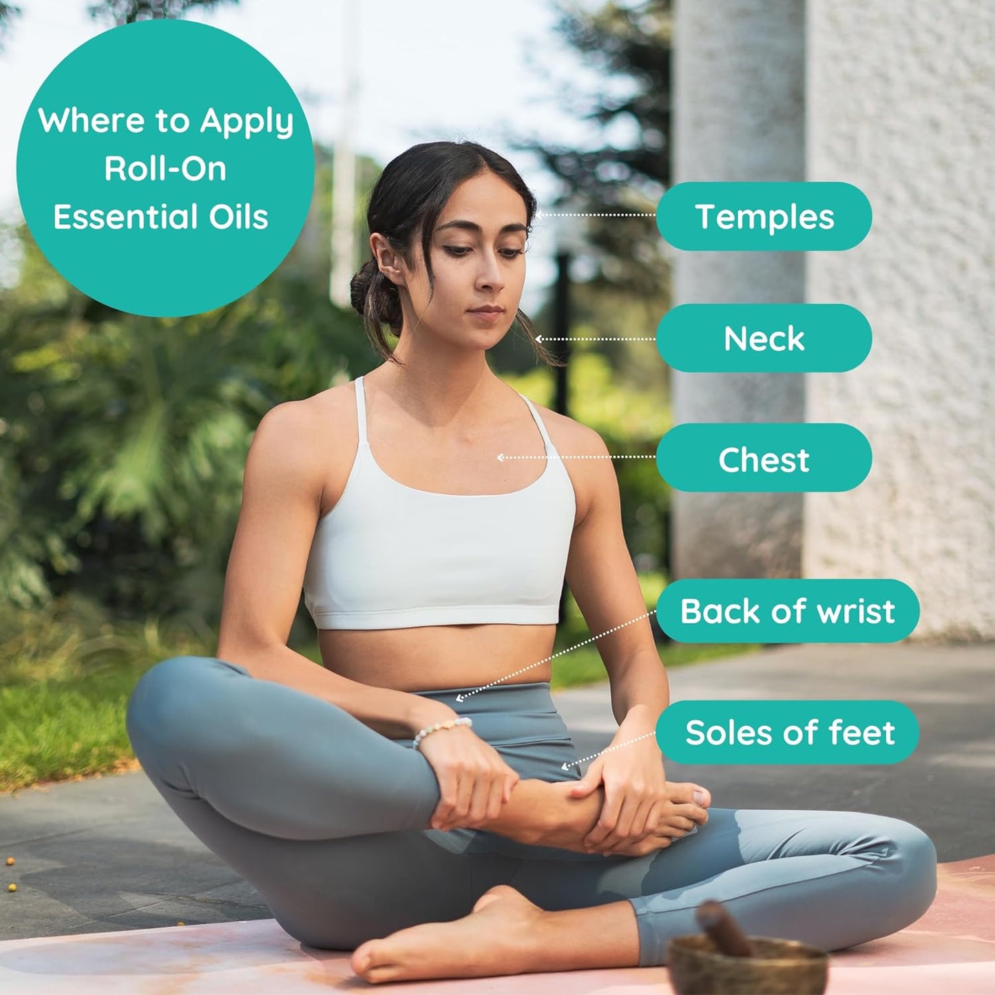 Palo Santo All Natural Pure Essential Oil Perfume Roll On with Organic Pure Jojoba Oil, Spiritual Well-Being, Small-Batch, Handmade in California