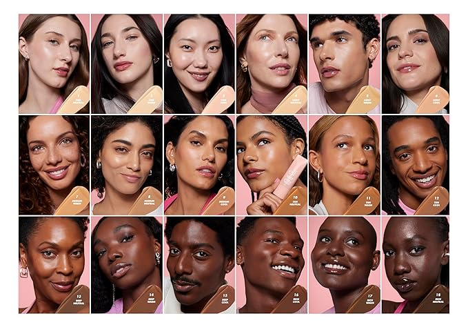 e.l.f. Halo Glow Skin Tint SPF 50, Tinted Moisturizer For Light, Buildable Coverage, Creates A Natural Glow, Vegan & Cruelty-Free, 17 Rich Warm