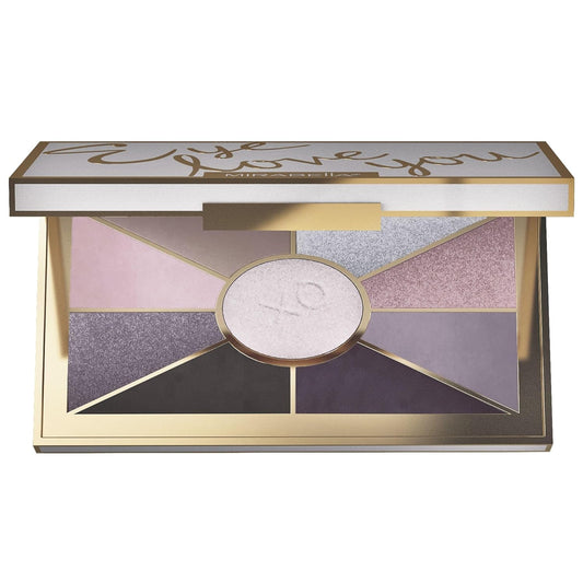 Mirabella Eye Love You Neutral Shimmer Eyeshadow Palette - Makeup Palette w/Ultra Pigmented Pressed Powders, Creamy Matte & Shimmer Cool Toned Eyeshadow Palette - Seduction