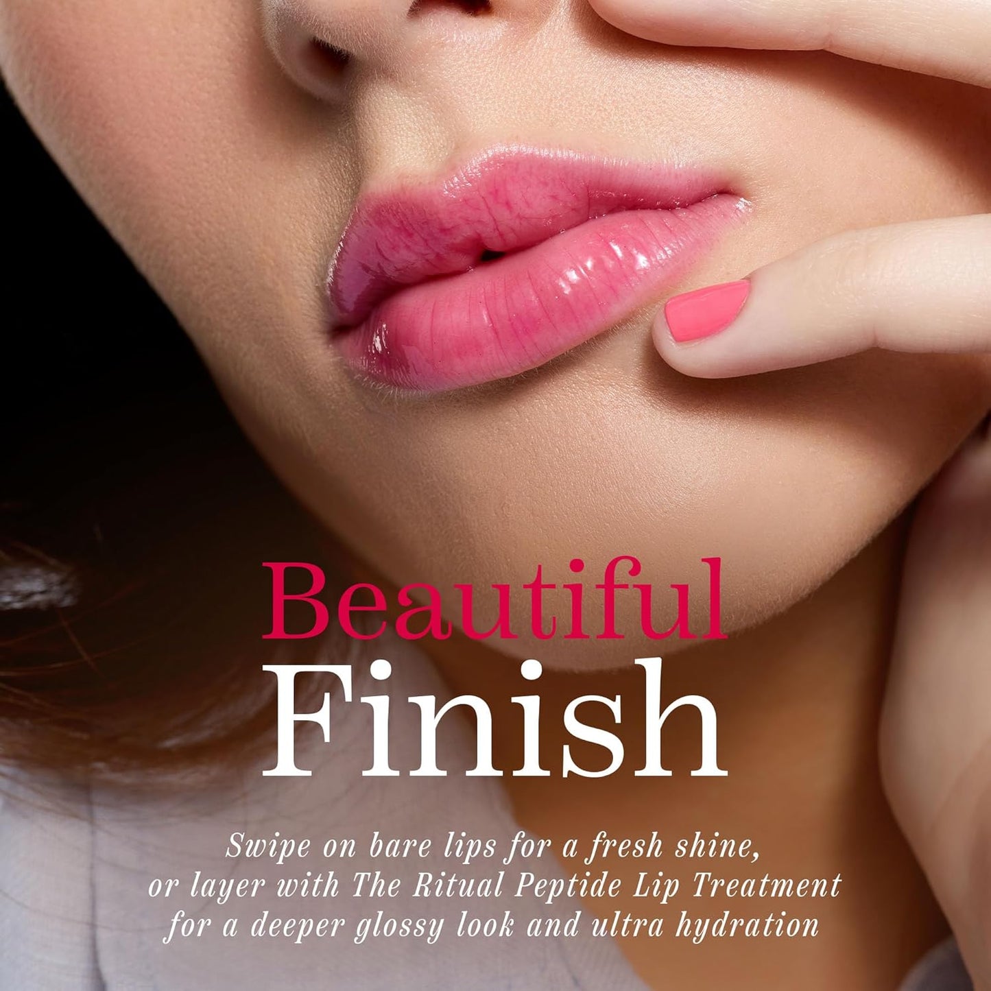 Côte Beauty's Peptide Lip Shine in Lola, Ultra Hydrating & Long-Lasting Coral Plumping Lip Gloss for Women with Hyaluronic Acid, Shea Butter & Jojoba Oil, Vegan & Cruelty-Free, 0.12 Fl Oz