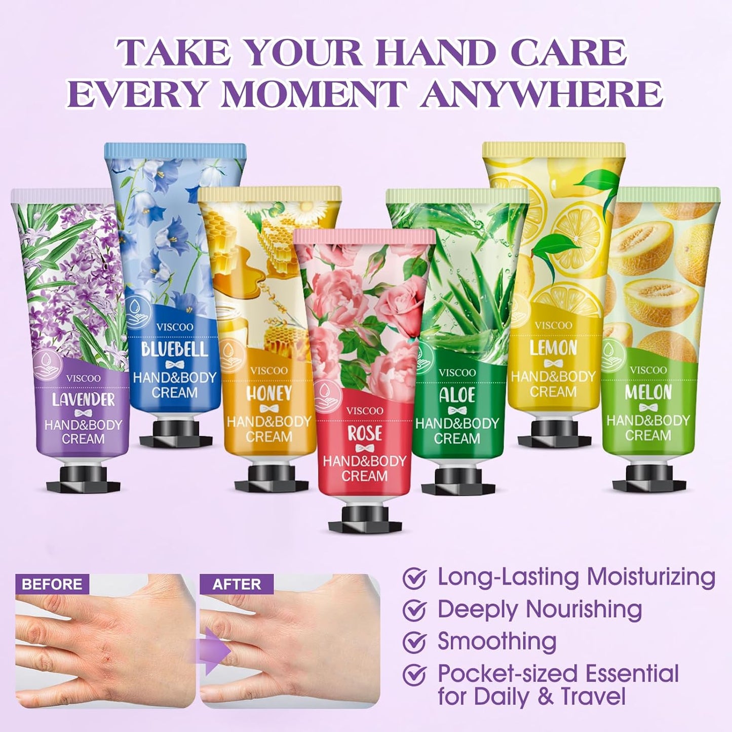 28 Pack Hand Cream Gifts Set for Women, Bulk Hand Lotion for Birthday Gifts for Women, Bridesmaid Gifts, Thank You Gifts, Party Favors, Mini Moisturizing Hand Lotion Travel Size for Dry Cracked Hands