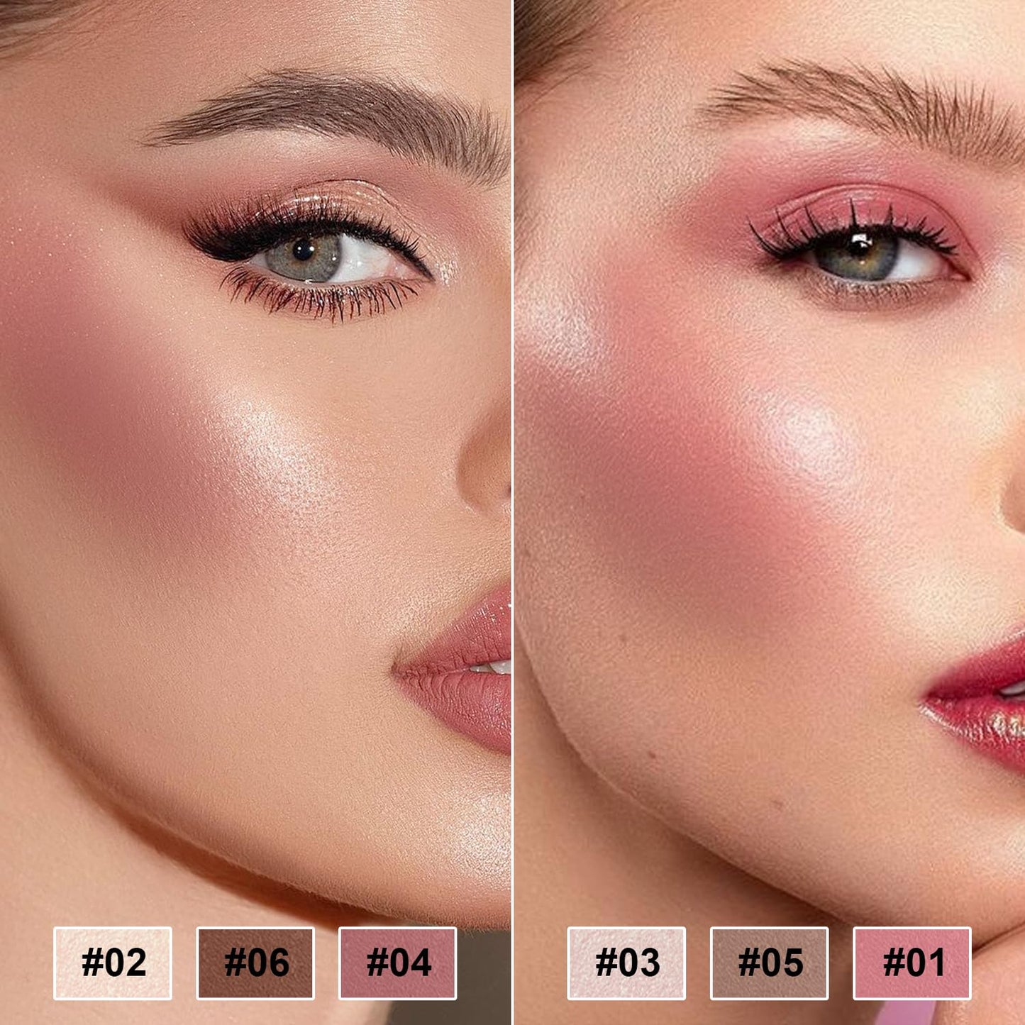 6 Colors Cream Contour Stick Makeup Contour Kit,Double-ended Cream Bronzer Stick for Sculpt, Highlighter Stick,Cream Blush Stick,Lightweight Contour Makeup Kit, Matte & Dewy Finish (SET A)