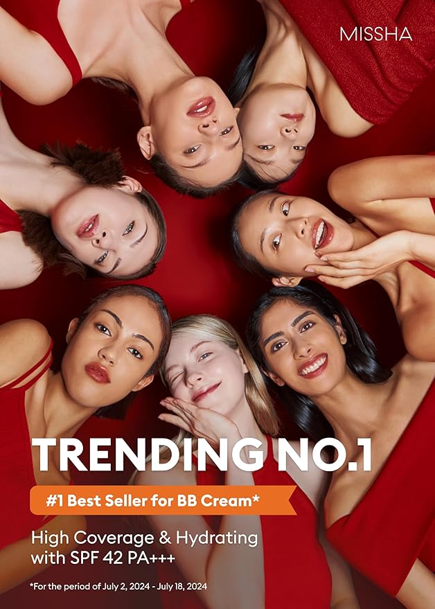 MISSHA M Perfect Cover BB Cream No 31.Golden Beige - Medium/Tan with Neutral Undertone SPF 42 PA +++ 1.69 Fl Oz - Tinted Moisturizer for face with SPF