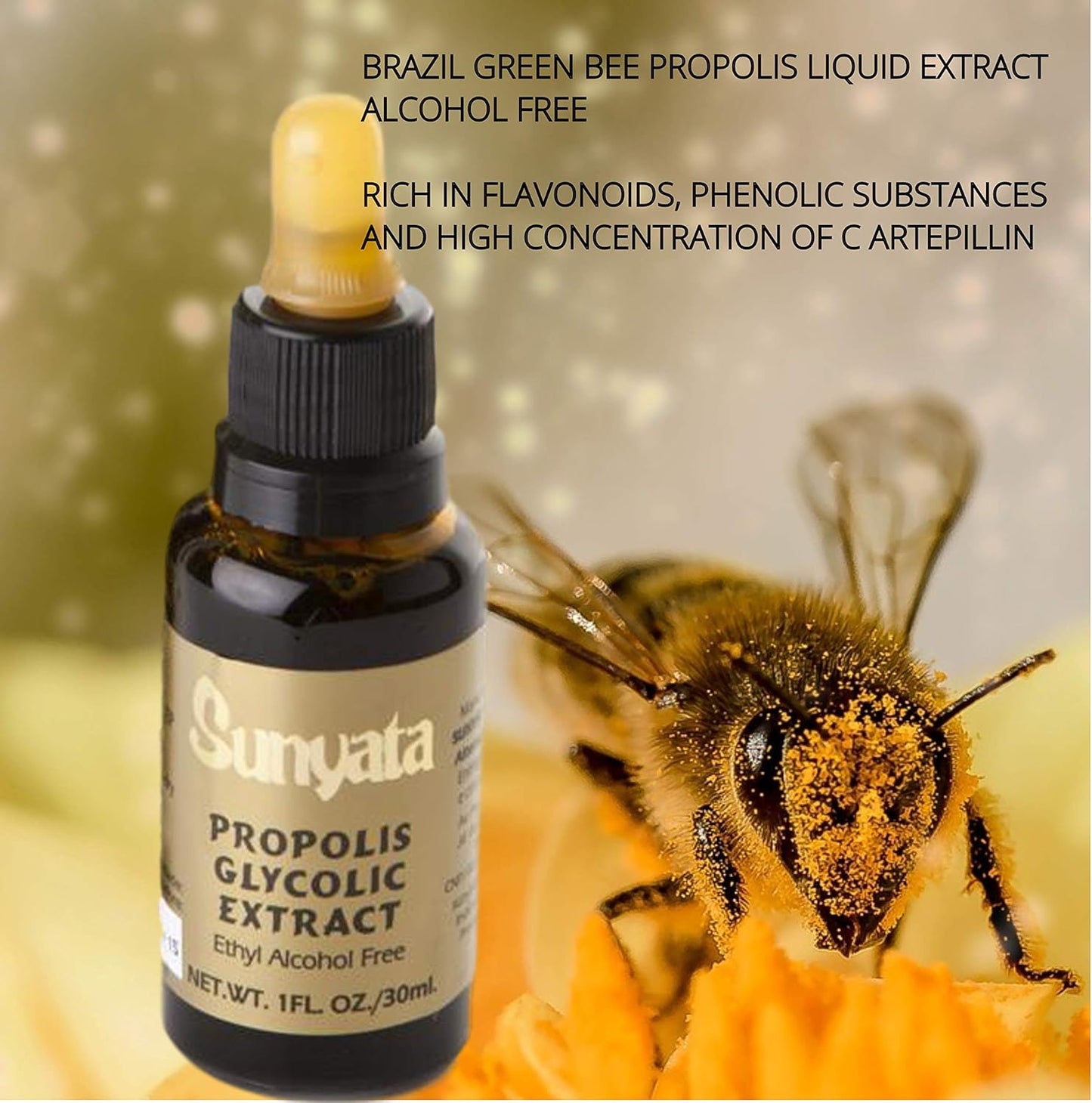 Brazilian Green Propolis Sunyata FDA Registered (3) Bundle 1 pack Bee Freshener (3)