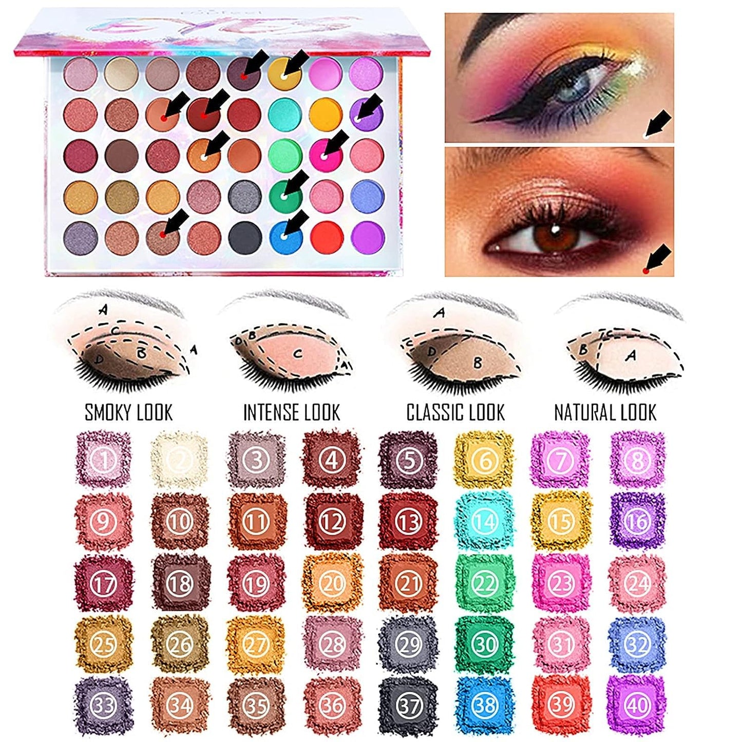 Makeup Kit For Women Full Kit, All in One makeup Gift full set, Include Eyeshadow Palette, makeup brushes, Lip Gloss Set, Lipstick, Foundation, Concealer, For Beginners and Professional