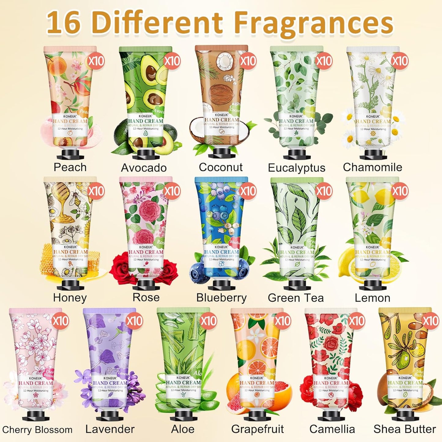 160 Pack Hand Cream Gifts Set For Women, Bridal Shower Gifts for Guests, Thank You Gifts, Bridesmaid Gifts, Birthday Gifts and Small Gifts for Women, Bulk Hand Lotion Travel Size for Dry Cracked Hands