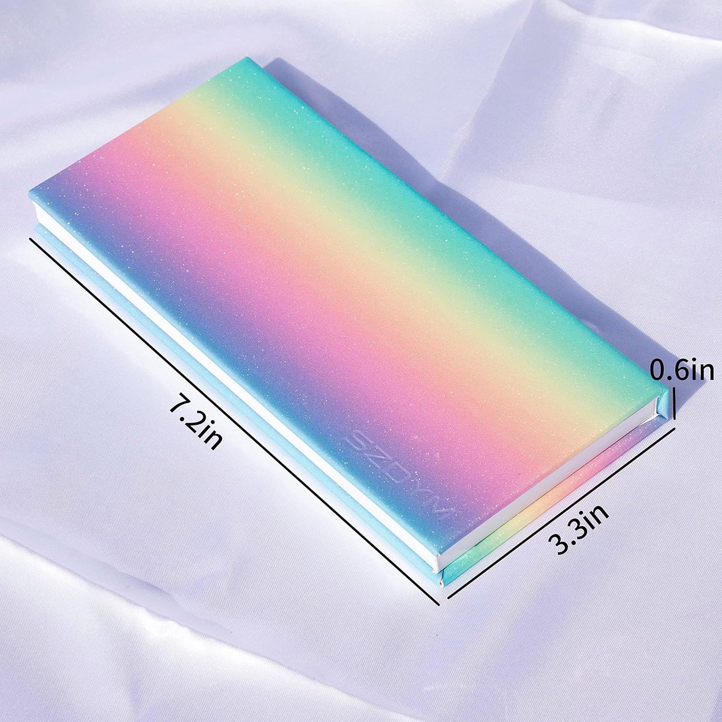 2PCS PU leather pastel sparkle empty magnetic palette with 10Pcs 26mm Round Metal Pans and 10Pcs 23mm square Metal Pans,DIY Eye Shadow makeup palette,elastic, flexible and lubricated, waterproof and easy to clean (Suit-1)