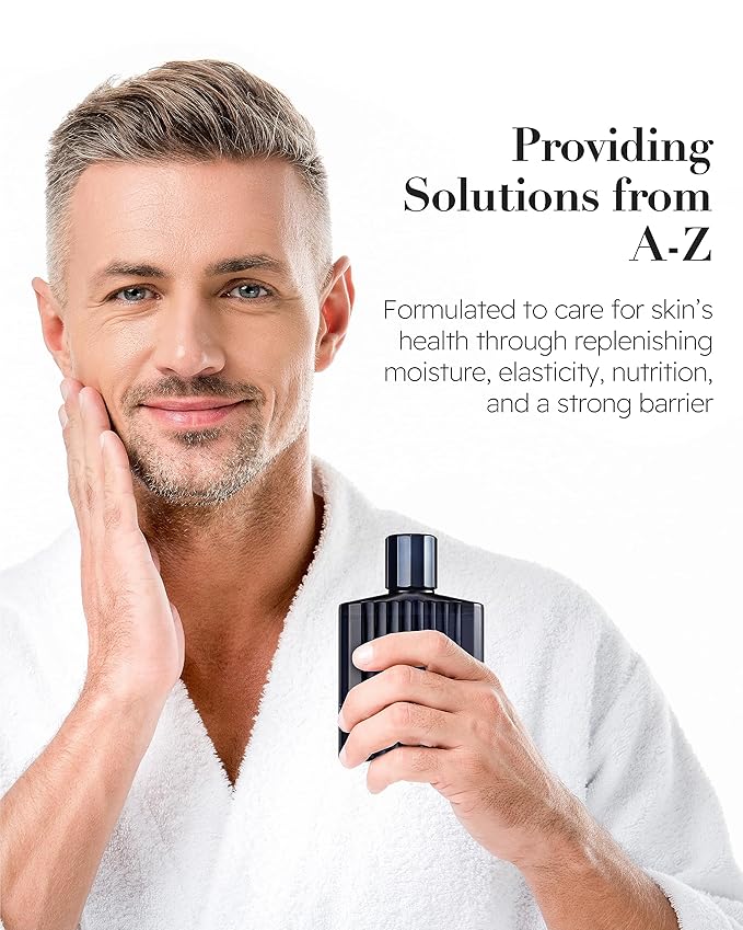 ISA KNOX Age Focus Homme (Premium Skincare Gift Set, 12.2fl oz) - Even Skin Tone & Wrinkle Care. Toner and Lightweight Moisturizer Set , Niacinamide, Adenosine | Korean Skincare,